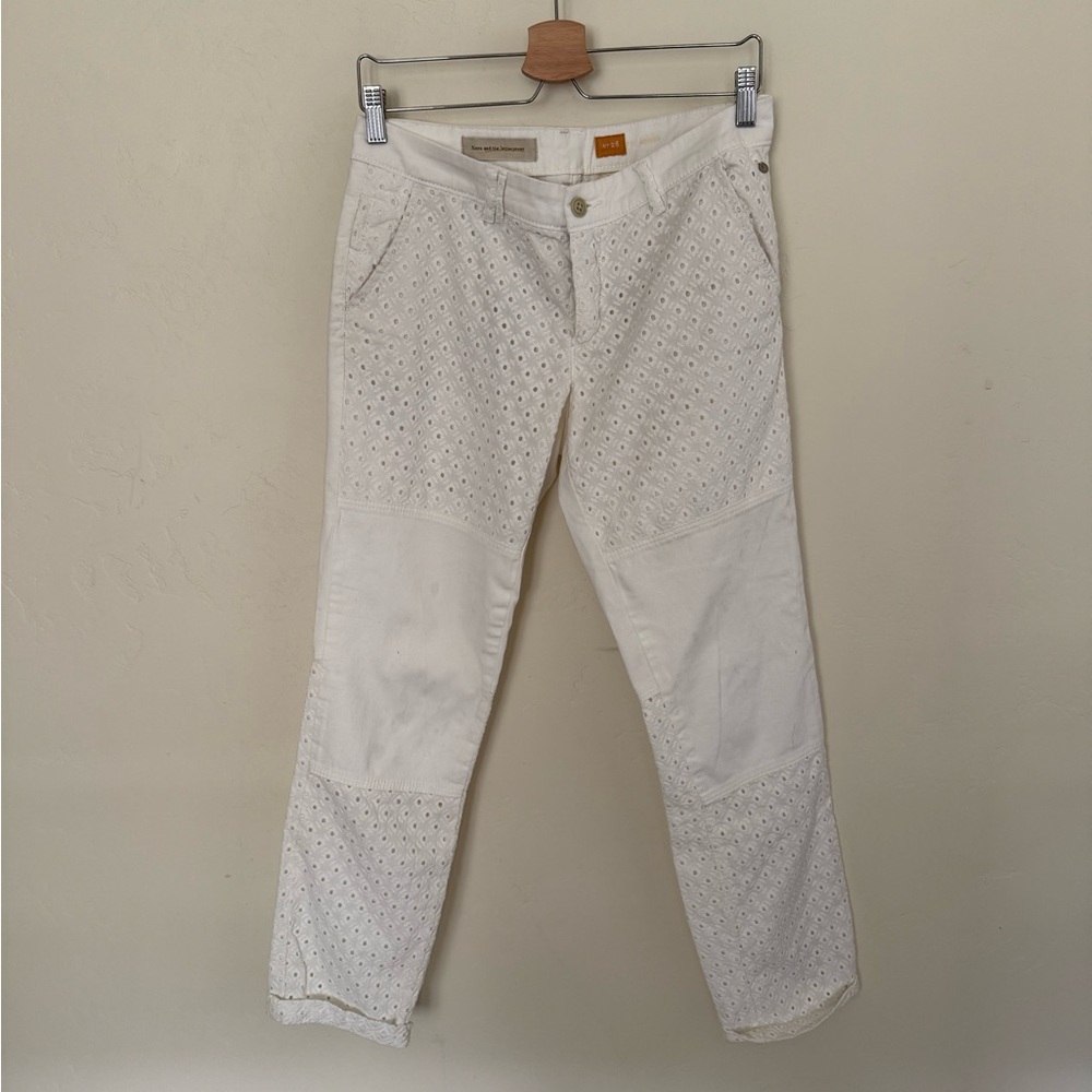 Pilcro and the Letterpress Hyphen Eyelet Chino Pants - 28